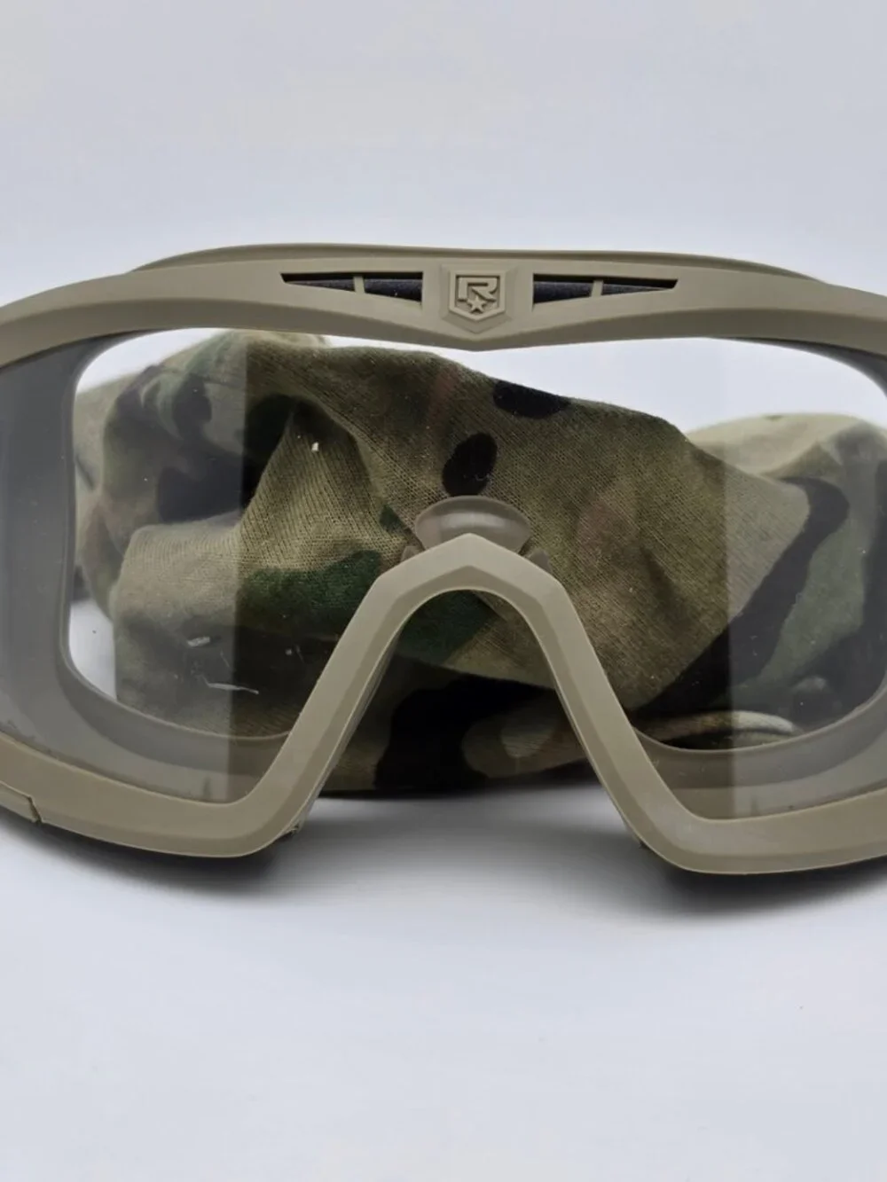 Revision U.S. Military Desert Locust Tan 499 2x Lens Clear and Grey APEL Goggles
